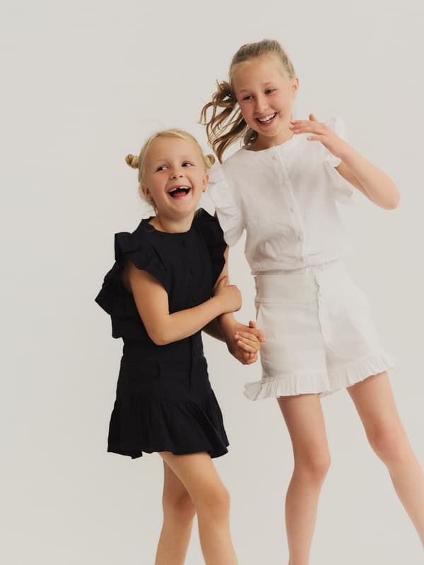 KIDS Malin Stretch Linen Shorts 2