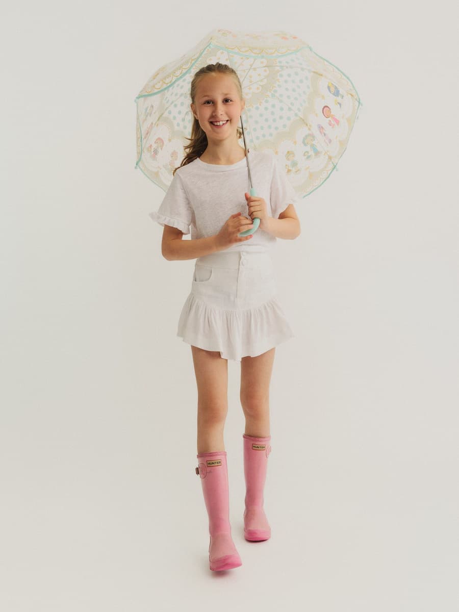 KIDS Nora Stretch Linen Skirt