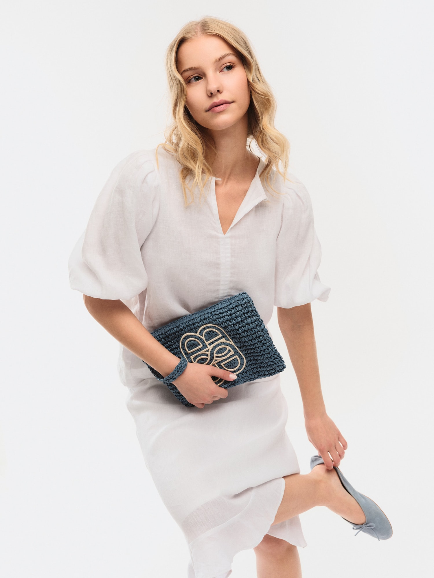 Mim Straw Clutch