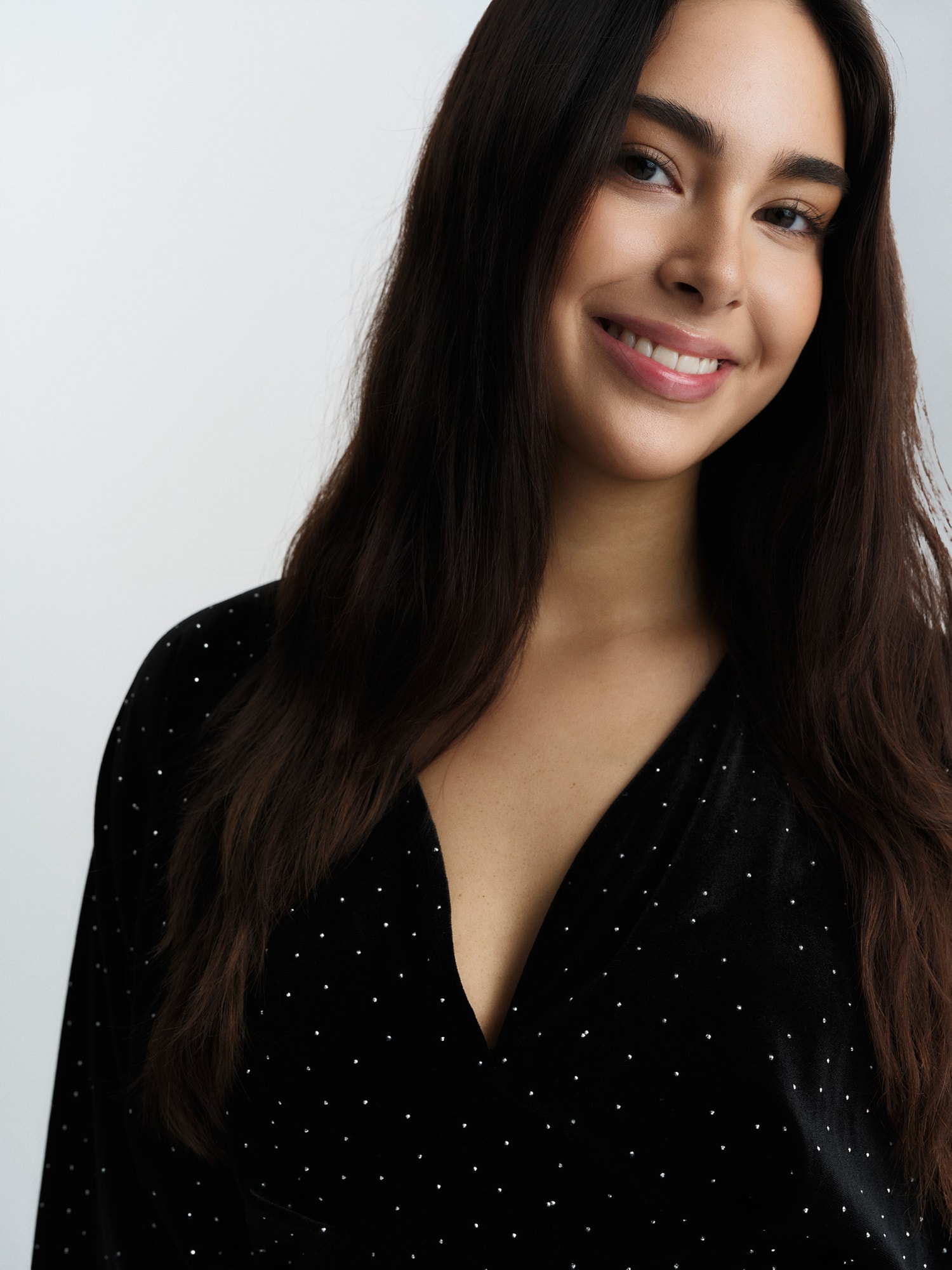 Philo Stud Velour Dress