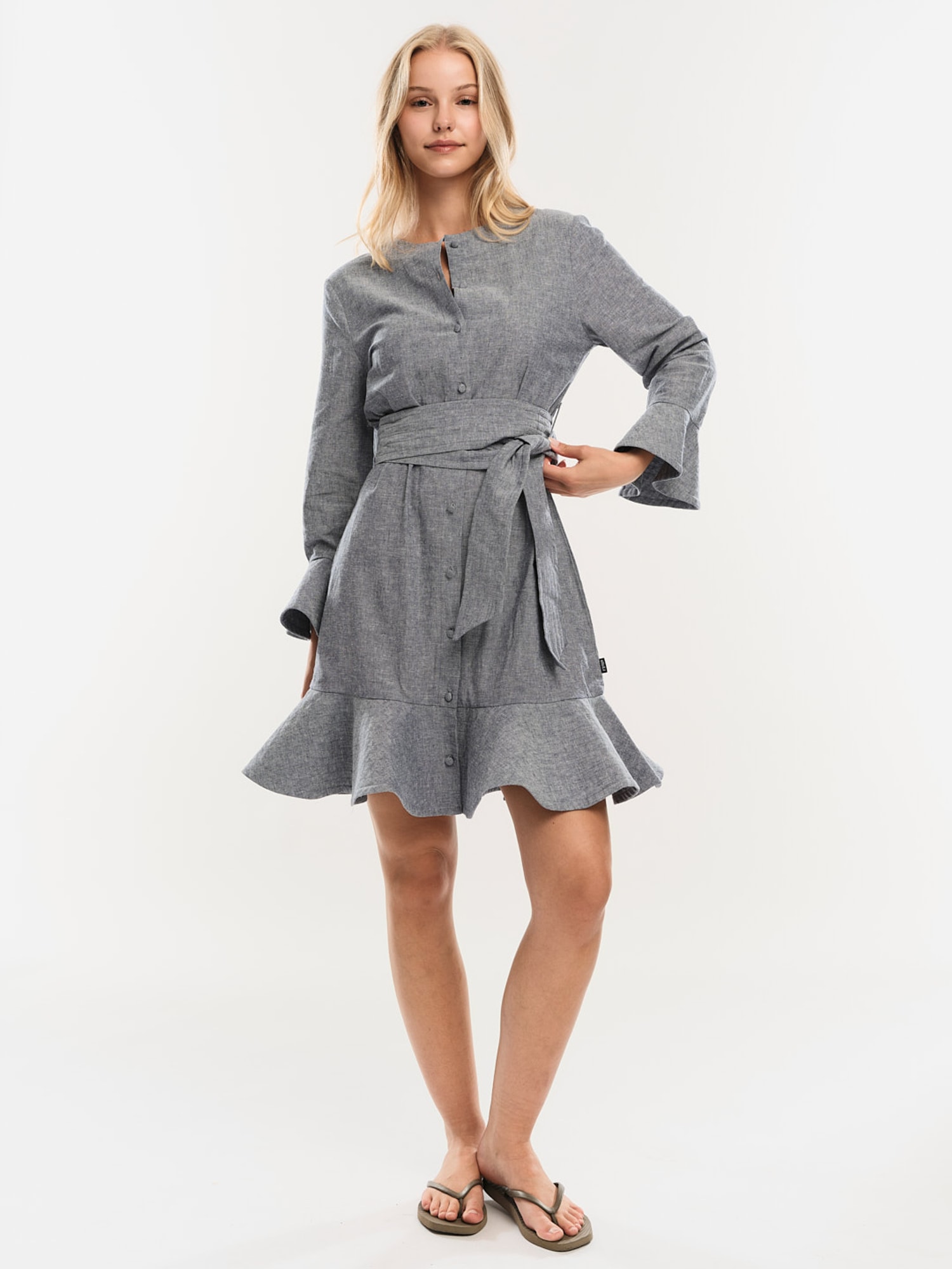 Gabrielle Linen Dress