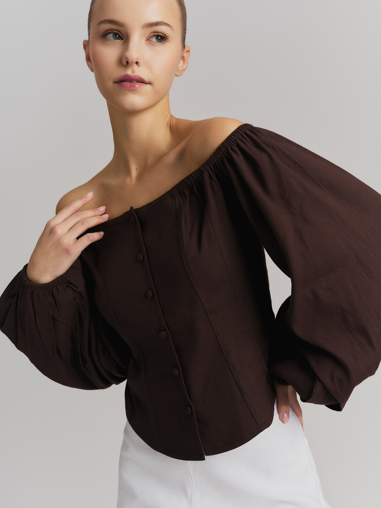 Luiza Stretch Linen Shirt