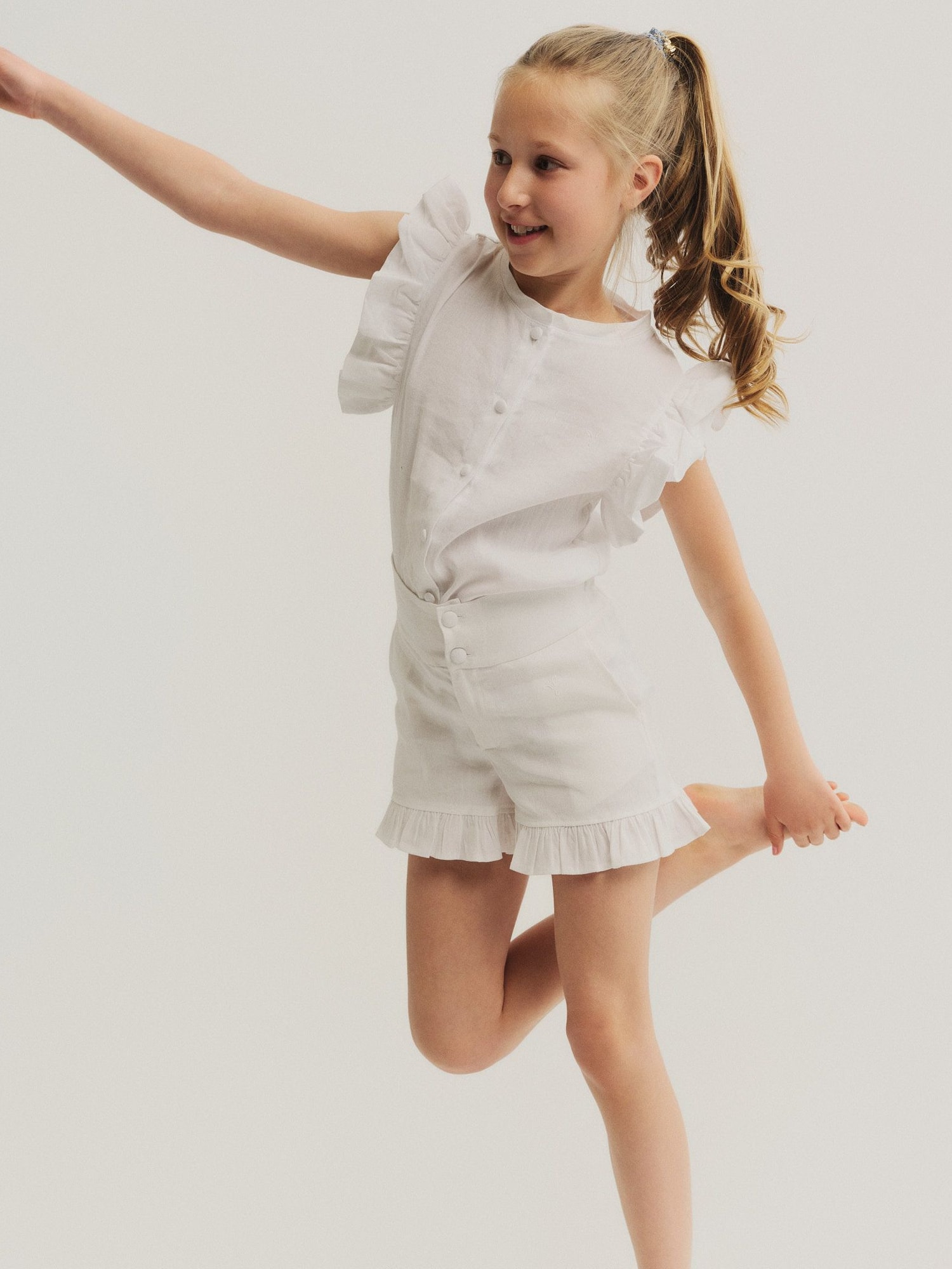 KIDS Malin Stretch Linen Shorts