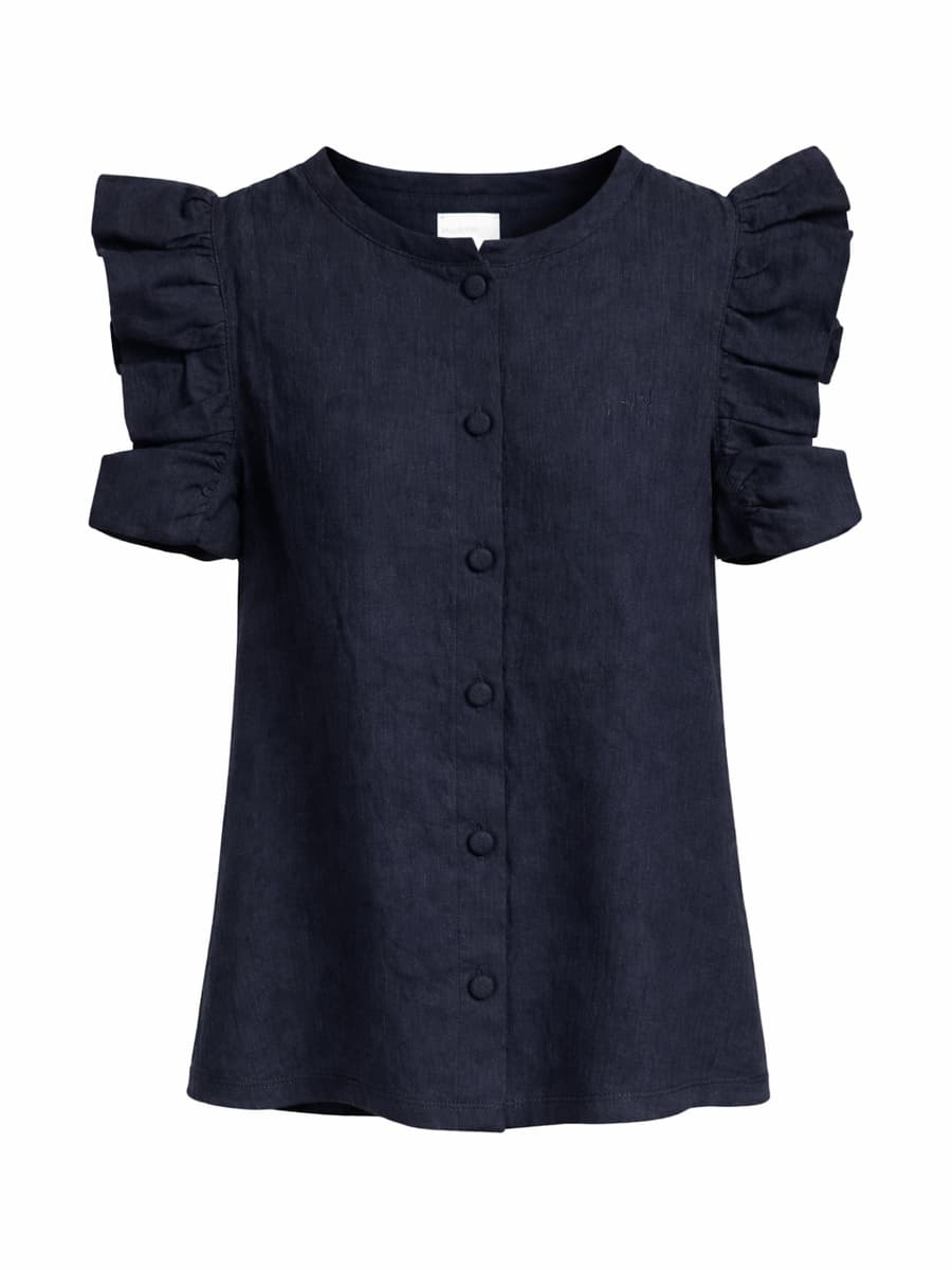 KIDS Paula Stretch Linen Shirt