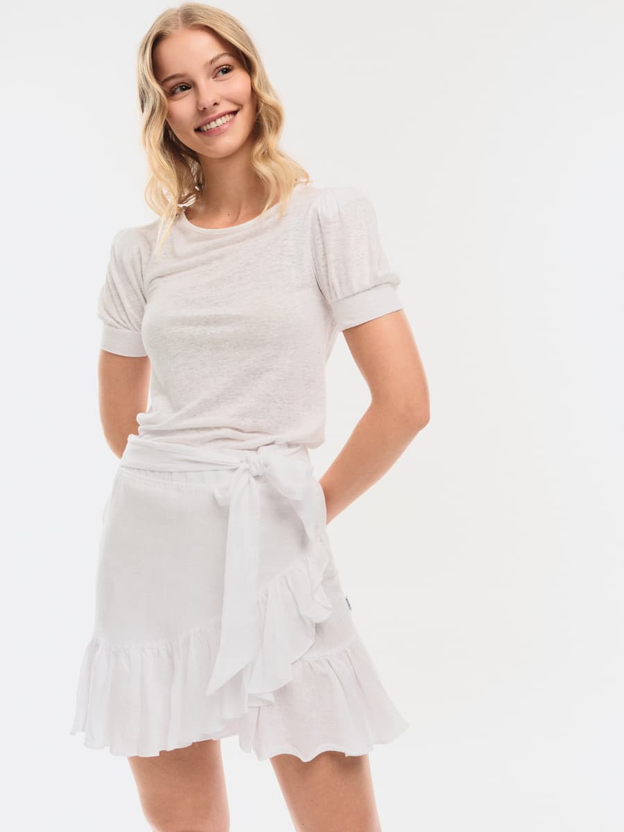 Madeleine Linen Tee